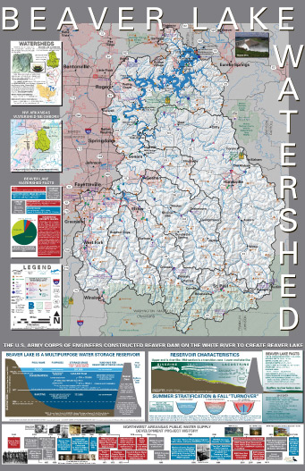 Beaver Lake Watershed map