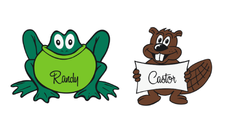 water-factoids-game Randy the frog and Castor the Beaver