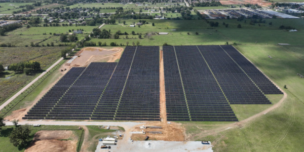 Aerial view of the Solar Park project